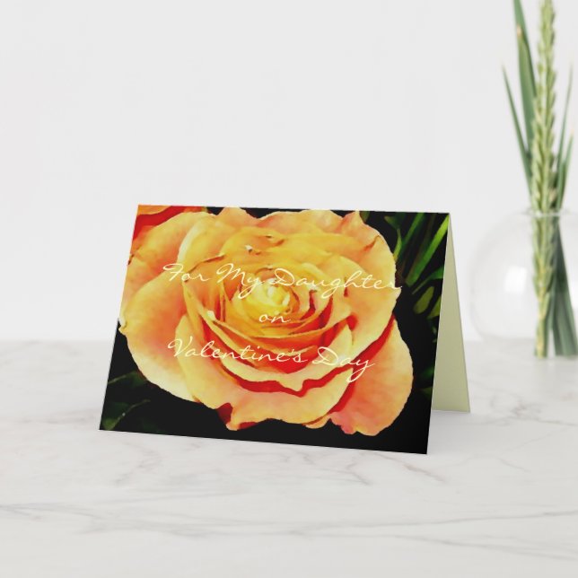 Cartão De Festividades Para minha filha no dia dos namorados (Frente)