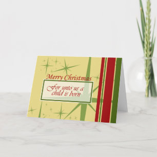 Cartão De Festividades Para nós uma criança é Nascer