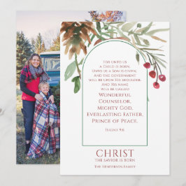 Cartão De Festividades Para nós, uma criança é Nascer Natal