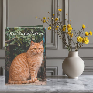 Cartão De Festividades Para o melhor Pai de Cat já personalizado Foto e T