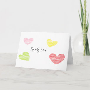 Cartão De Festividades Para o meu amor