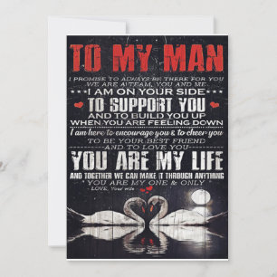 Cartão De Festividades Para O Meu Homem Presente, Presente Personalizado