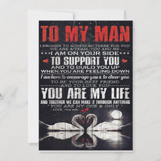Cartão De Festividades Para O Meu Homem Presente, Presente Personalizado 