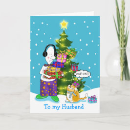 Cartão De Festividades Para o meu Marido Feliz Natal