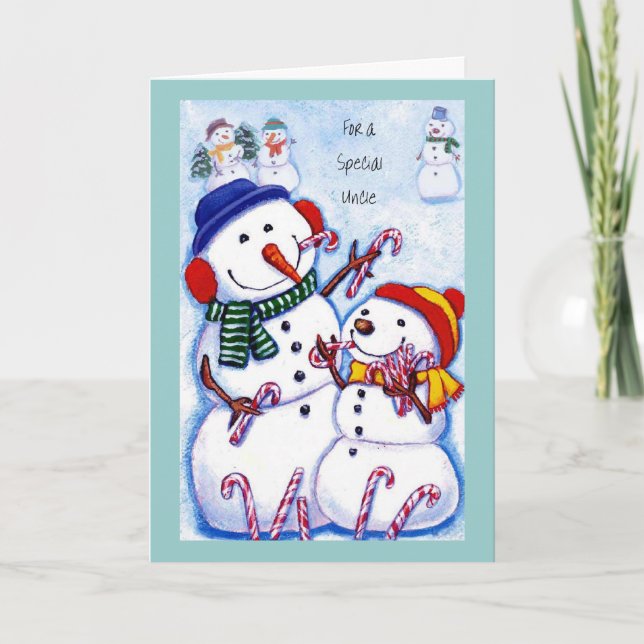 Cartão De Festividades Para um tio especial (Frente)