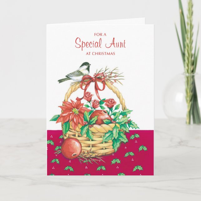 Cartão De Festividades Para uma tia especial (Frente)