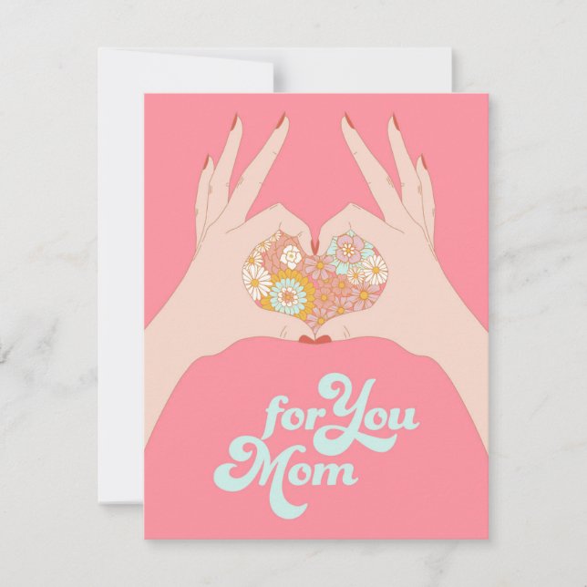 Cartão De Festividades Para Você Mamãe (Frente)