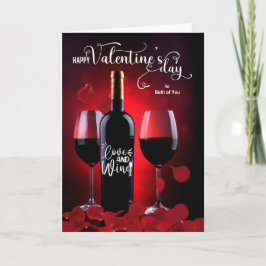 Cartão De Festividades Para vocês dois Namorados de Petals Wine
