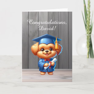 Cartão De Festividades Parabéns de graduação Placa de uppy feliz