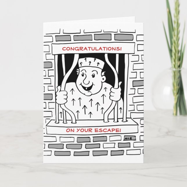 Cartão De Festividades Parabéns na saída de escape (Frente)