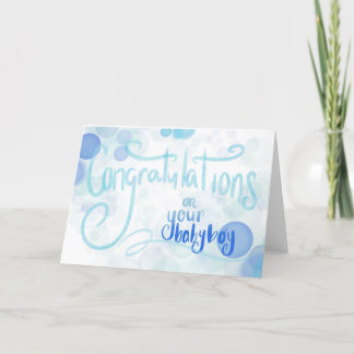 Cartão De Festividades Parabéns no seu bebê