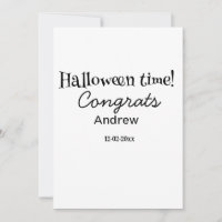 Parabéns pelo Halloween adicionar nome data ano gr