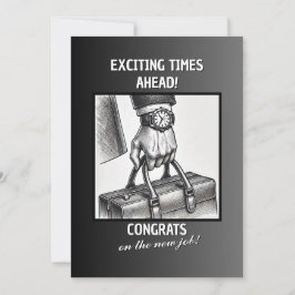 Cartão De Festividades Parabéns pelo Novo Trabalho