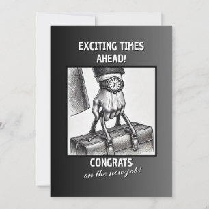 Cartão De Festividades Parabéns pelo Novo Trabalho