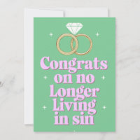 Parabéns por Não Viver Mais em Pecado Casamento Di