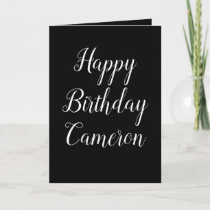 Cartão De Festividades Parabéns Pretos e Brancos para o Carro Feriado