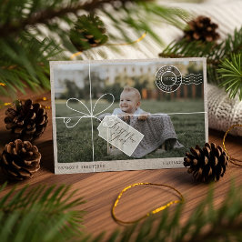 Cartão De Festividades Parcela de entrega especial Foto do bebê de primei