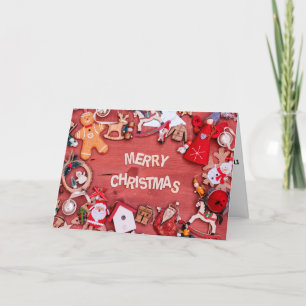 Cartão De Festividades Parentes Familiares Felizes de Natal