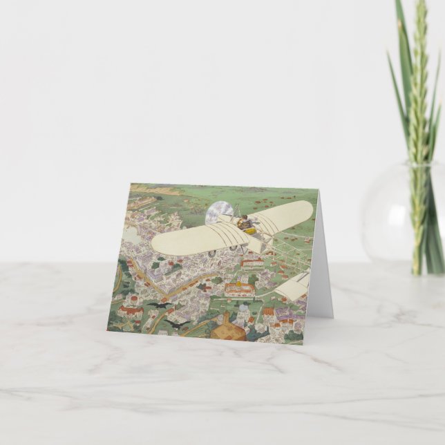 Cartão De Festividades Paris-Roma Monoplane Beaumont Le Gagnant Bleriot (Frente)