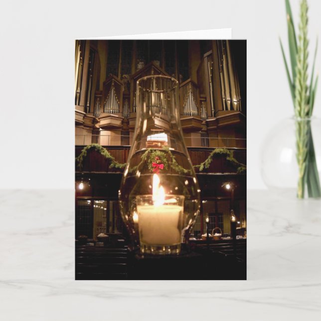 Cartão De Festividades Park Avenue Christian Church no Natal (Frente)
