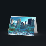 Cartão De Festividades Parque Central de Ice Skating Fantasy<br><div class="desc">Esta foi tirada no Central Park,  Nova Iorque e estilizada.</div>