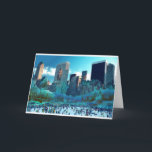 Cartão De Festividades Parque Central de Ice Skating Fantasy<br><div class="desc">Esta foi tirada no Central Park,  Nova Iorque e estilizada.</div>