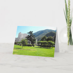 Cartão De Festividades Parque e montanha em Bolzano na Itália