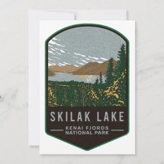 Cartão De Festividades Parque Nacional do Skilak Lake Kenai Fjords