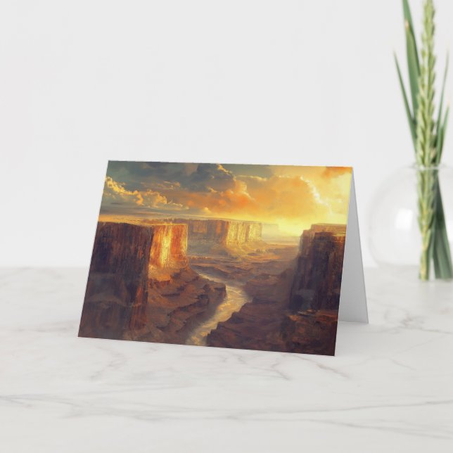 Cartão De Festividades Parque Nacional Personalizado do Grand Canyon (Frente)