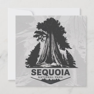 Cartão De Festividades Parque Nacional Sequoia