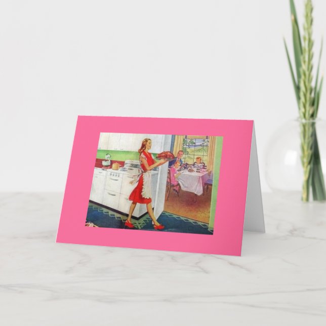 Cartão De Festividades Parteira Retroativa no Dia de Ação de Graças (Frente)