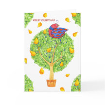 Partridge in a Pear Tree Christmas Card