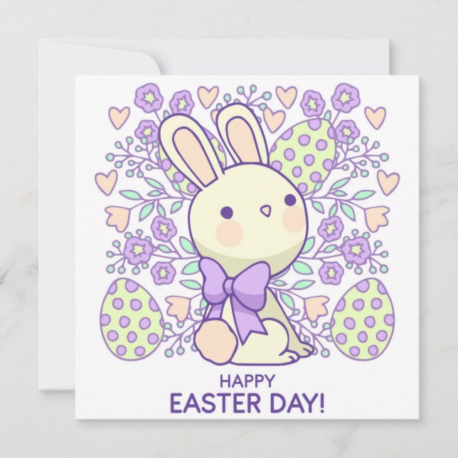 Cartão De Festividades Páscoa (Frente)