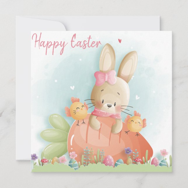 Cartão De Festividades Páscoa (Frente)