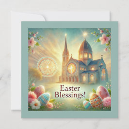 Cartão De Festividades "Páscoa Alegre: Um Dia de Amor e Riso"