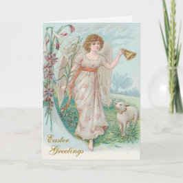 Cartão De Festividades Páscoa Angel Card