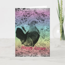 Cartão De Festividades Páscoa Bantam Hen