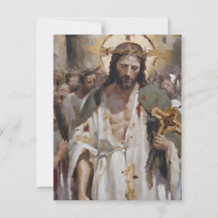 Cartão De Festividades Páscoa Cena B - Óleos