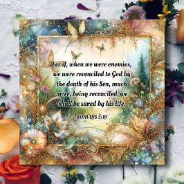 Cartão De Festividades Páscoa de Escritura Floral de Aquarela de Pastel E