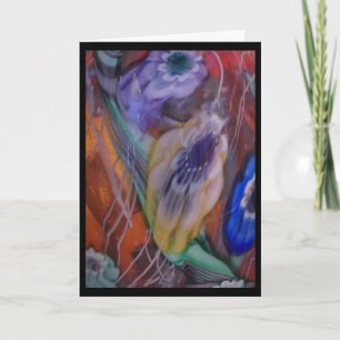 Cartão De Festividades Páscoa de Flores de Água