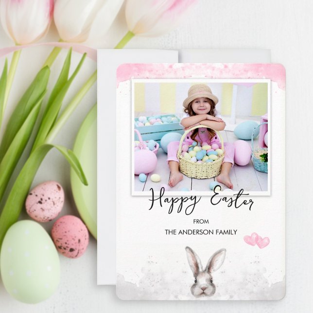 Cartão De Festividades Páscoa de Fotografias Personalizada (Personalized photo Easter card.)
