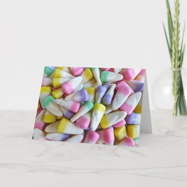 Cartão De Festividades Páscoa de milho doce (Frente)