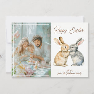Cartão De Festividades Páscoa de óvulo-espinho 🐇 personalizável