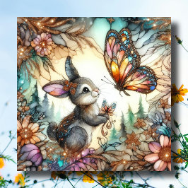 Cartão De Festividades Páscoa de vidro liso colorido