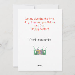 Cartão De Festividades páscoa dia, felz pascoa para a família 2 foto