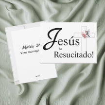 Páscoa elegante "Jesús tem resucído" espanhol