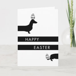 Cartão De Festividades Páscoa engraçada do Dachshund