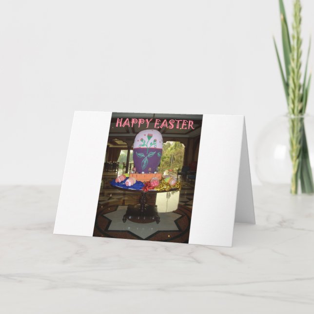 Cartão De Festividades Páscoa Festiva Joyful Springtime Ovos Coloridos (Frente)