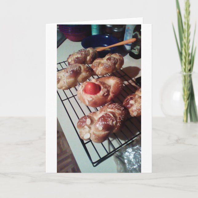 Cartão De Festividades Páscoa grega (Frente)