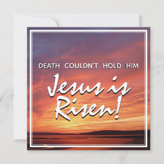 Cartão De Festividades PÁSCOA Jesus é Risen CHRISTIAN